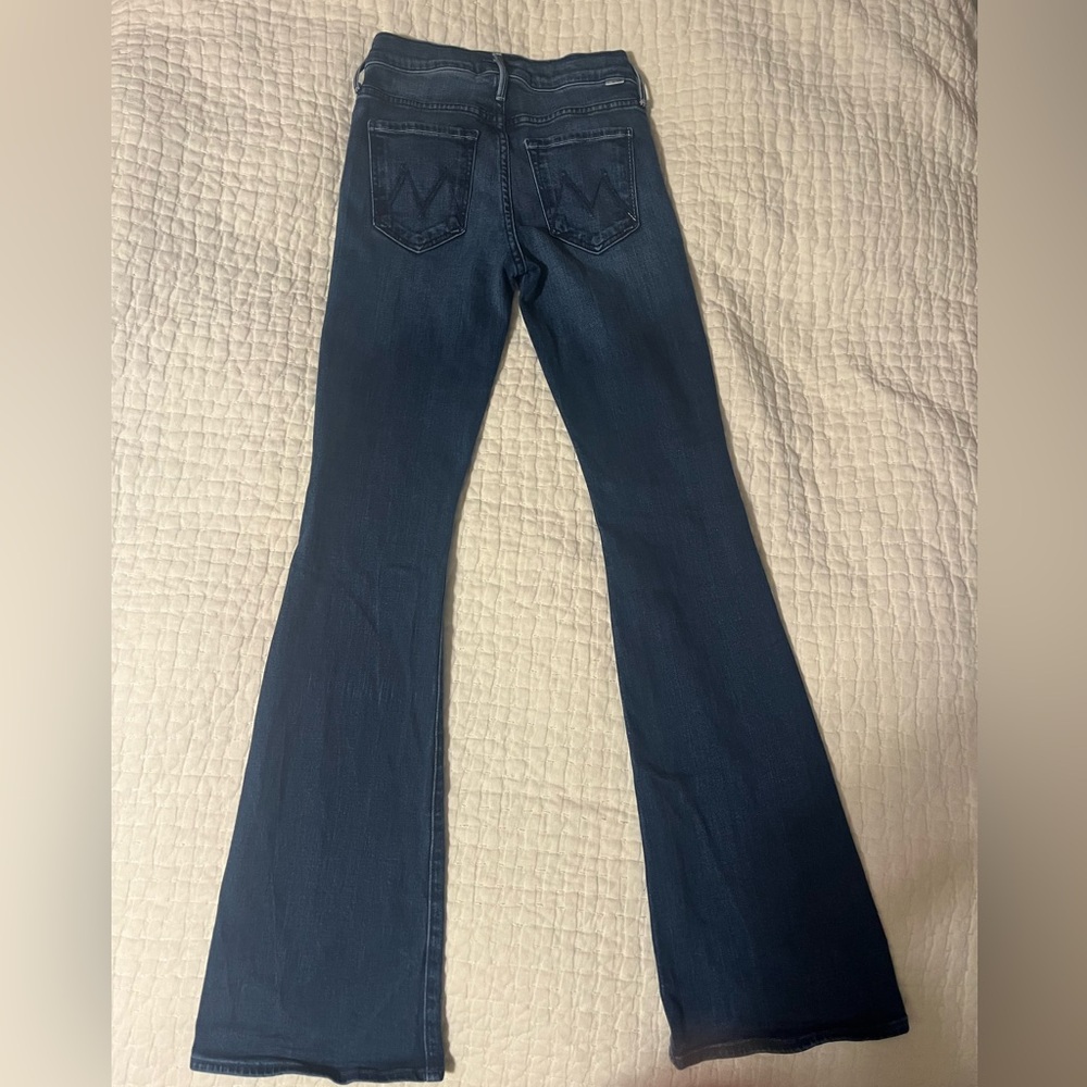 MOTHER Dark Blue Flare Jeans - Picture 2 of 4
